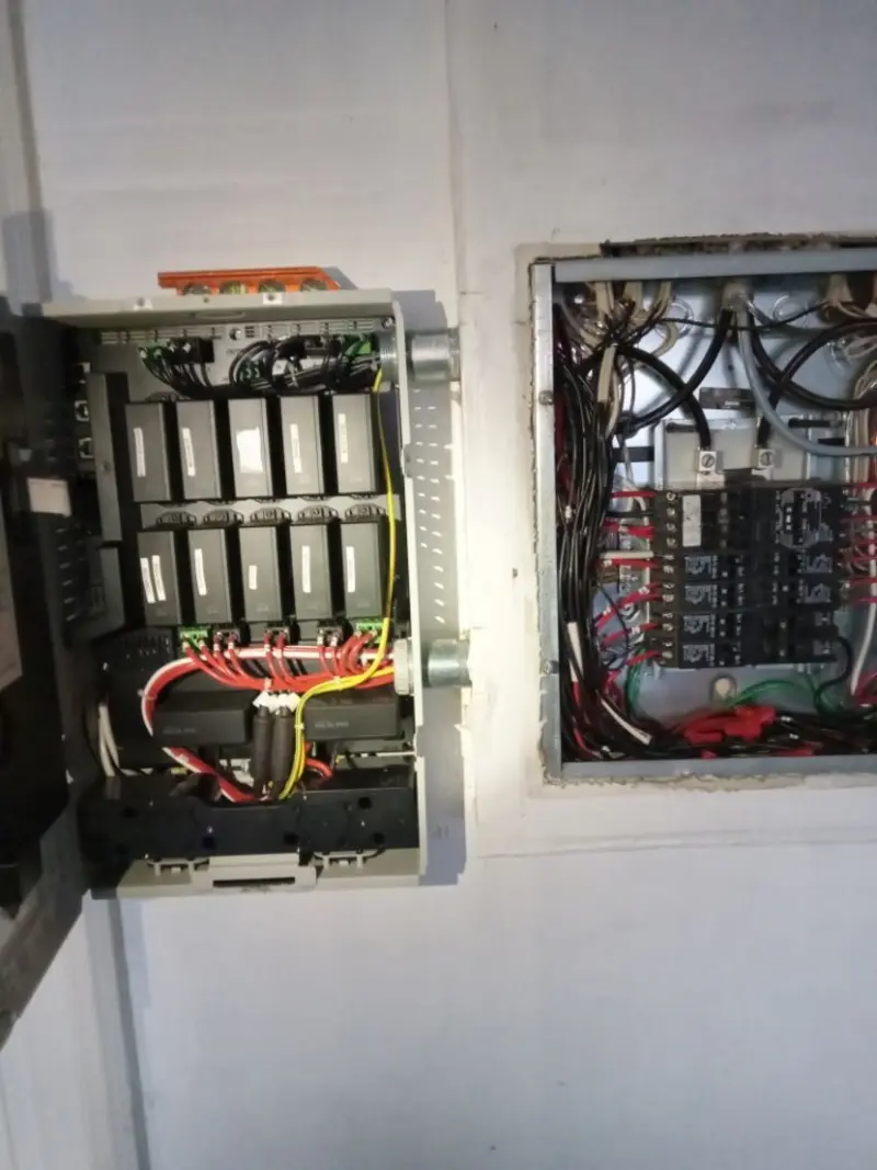 Electrical panel upgrade completed for Security Camera Wiring in Lake Tansi